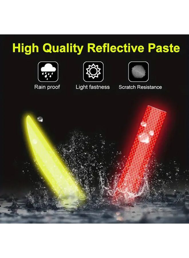 White Reflective Warning Tape Sticker For Car Rear Trunk Anti Collision Safety - Image 4