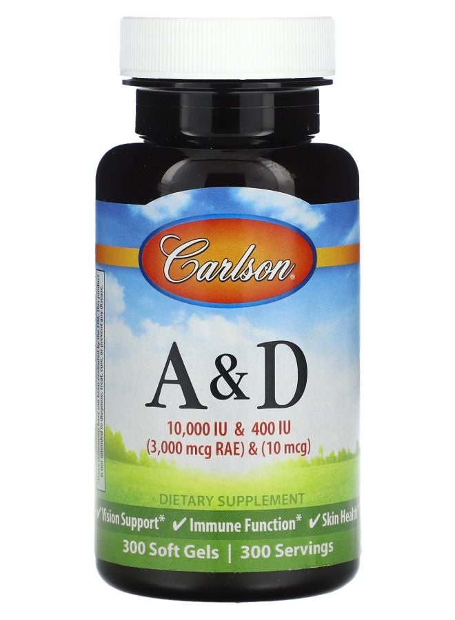Vitamin A & D 300 Soft Gels