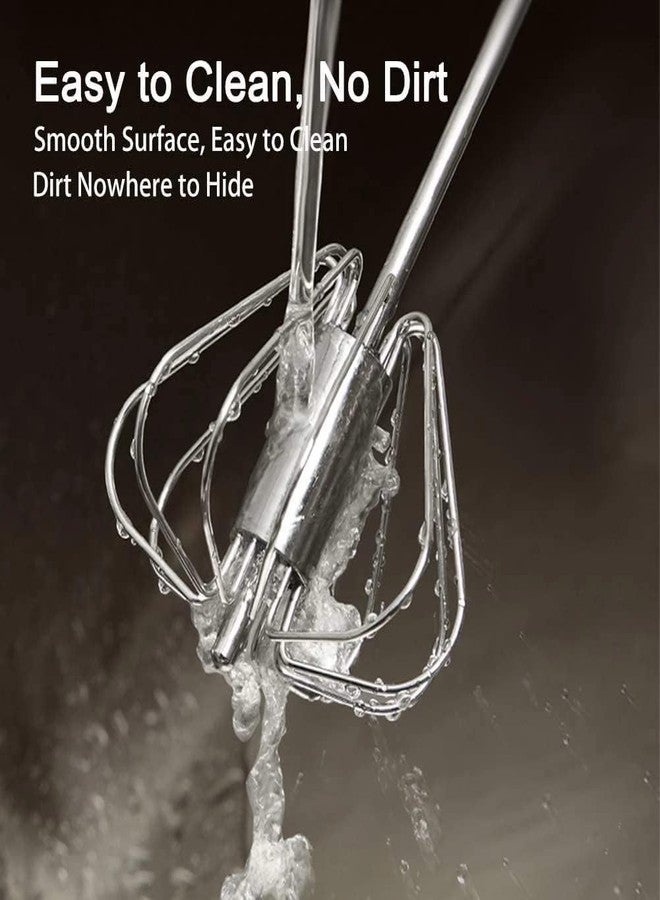 MobFest® Stainless Steel Durable Semi-Automatic Hand Pressure Rotating Manual Egg Beater, Frother, Stirrer, Blending, Whisking, Stirring Lassi/Butter Milk Maker/Mixer, 12 Inch - Image 5