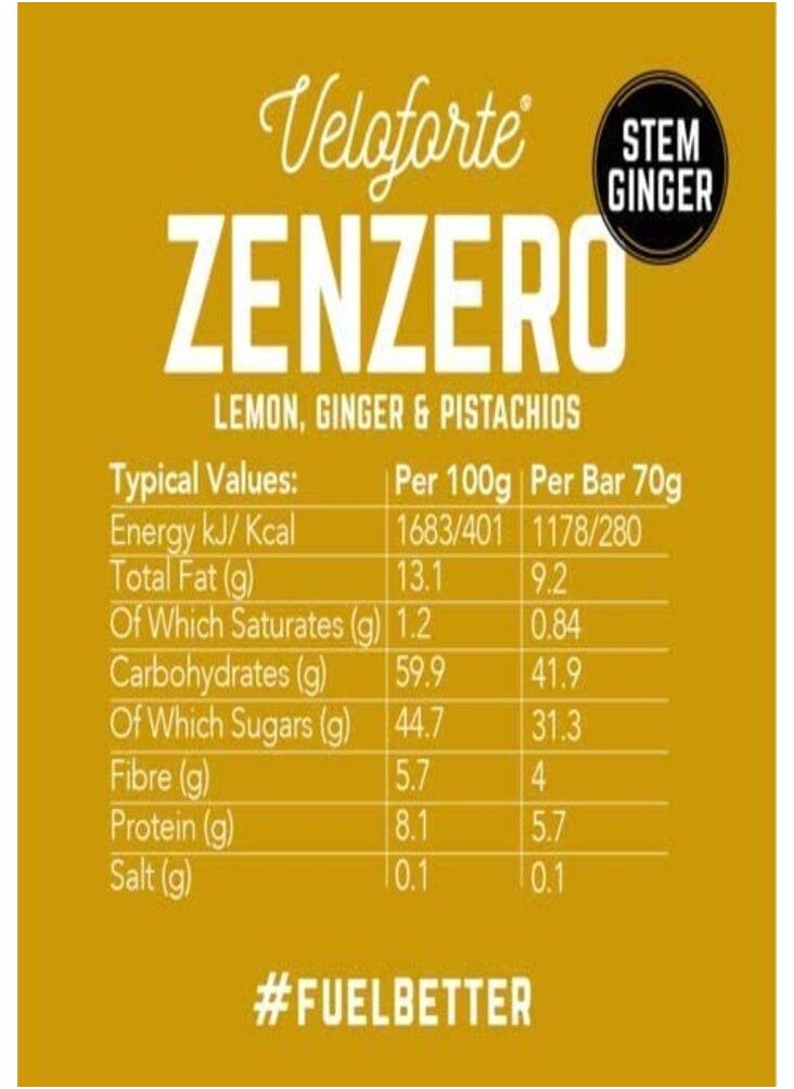 VeloForte Zenzero Energy Bar 9 X 62 gr