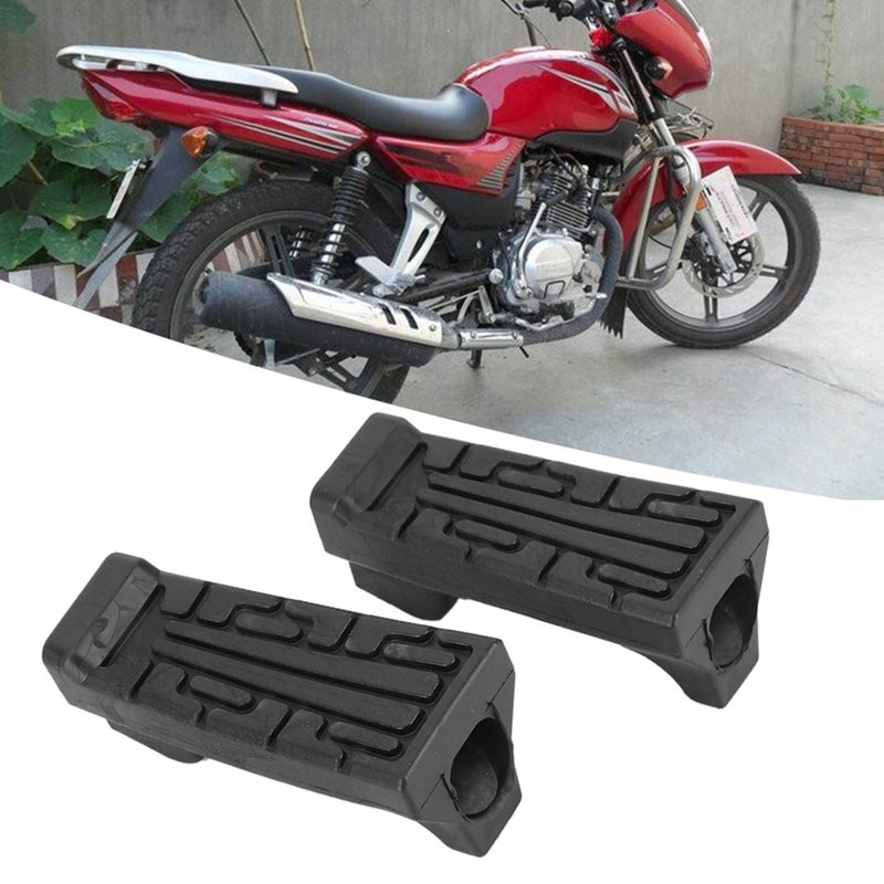 1 Pair Rubber Front Pedal Footrest Foot Pegs Fit for Yamaha YBR 125 - Image 2