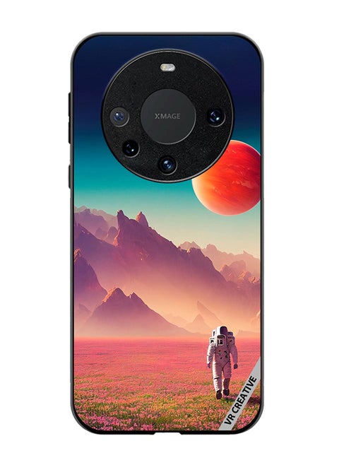 Protective Case Cover For Huawei Mate 60 Pro Plus An Astronaut In A Spacesuit Walks Around An Alien Planet And Explores Its Surface Design Multicolour