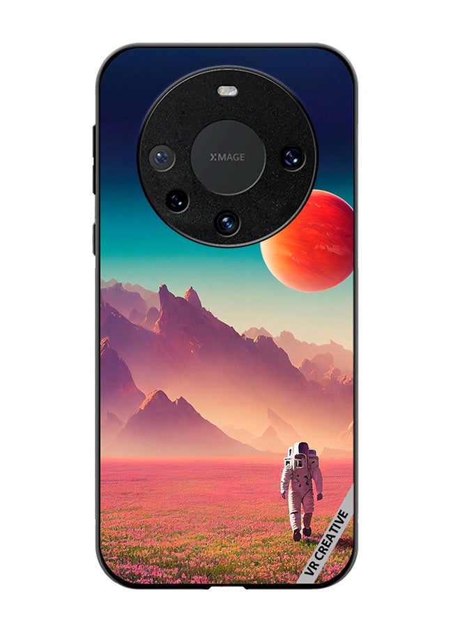 Protective Case Cover For Huawei Mate 60 Pro Plus An Astronaut In A Spacesuit Walks Around An Alien Planet And Explores Its Surface Design Multicolour