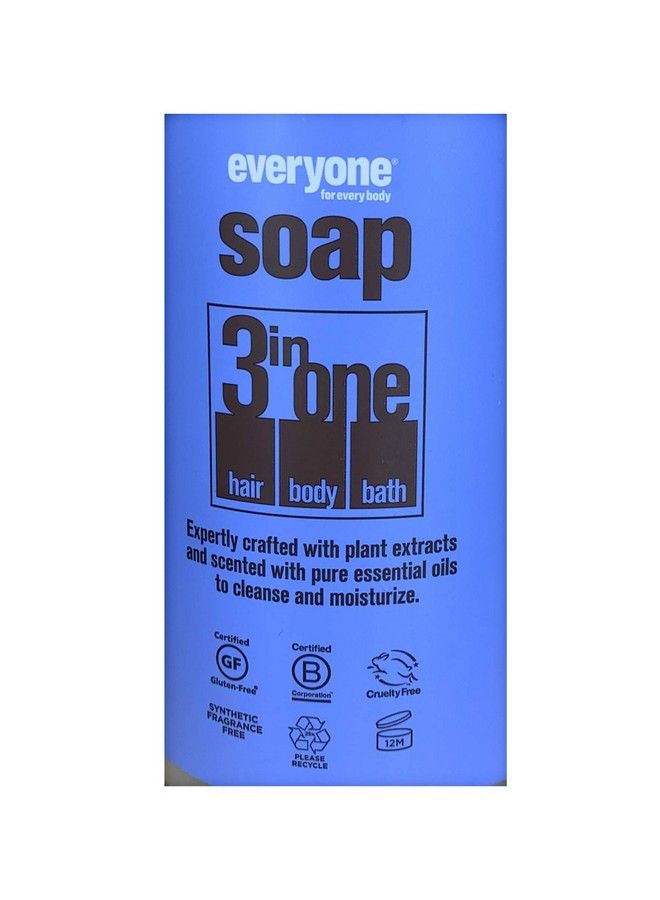 Everyone 3In1 Soap Body Wash Shampoo Bubble Bath Lavender + Mint 32 Ounces 1 Bottle - Image 3