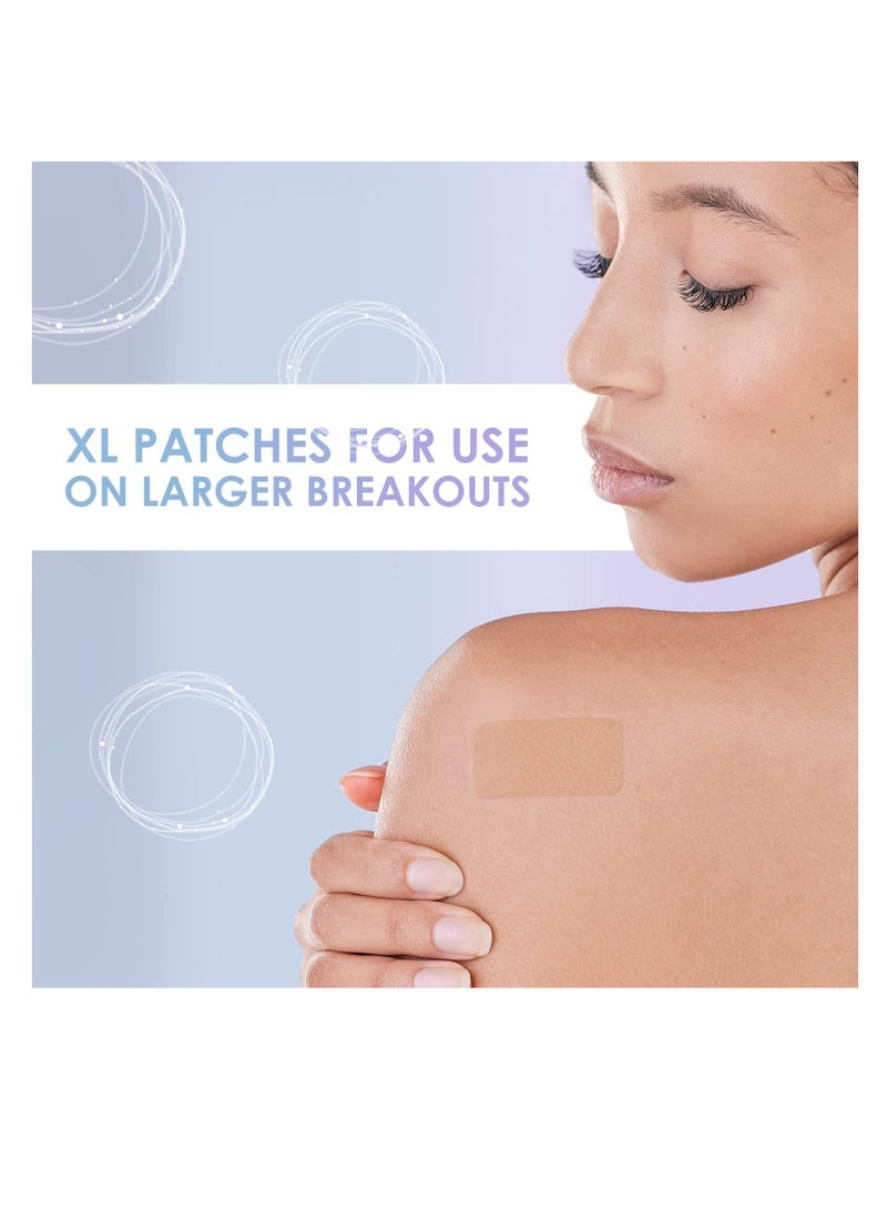 AUSLKA Large Blemish Patches XL -18 Strips - Hydrocolloid Patch for Covering Zits - Spot Stickers - Vegan and Cruelty for Face and Skin  - Image 5