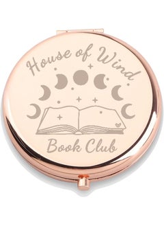 WUSUANED WUSUANED Bookworm Makeup Mirror House of Wind Book Club Jewelry Bookish Gifts Velaris Gift Acotar Gifts Book Lover Gift 