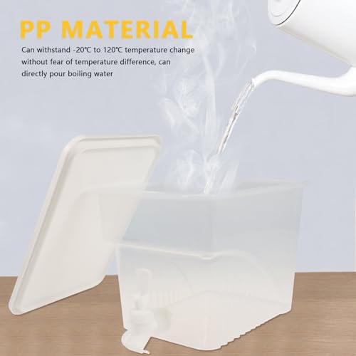 BEWBBAT 2 Pack 1.3 Gallon Fridge Drink Dispenser with Spigot, Leak-proof Plastic Beverage Drink Dispenser Refrigerator Iced Juice Lemonade Dispenser For Party, Bar - Image 5