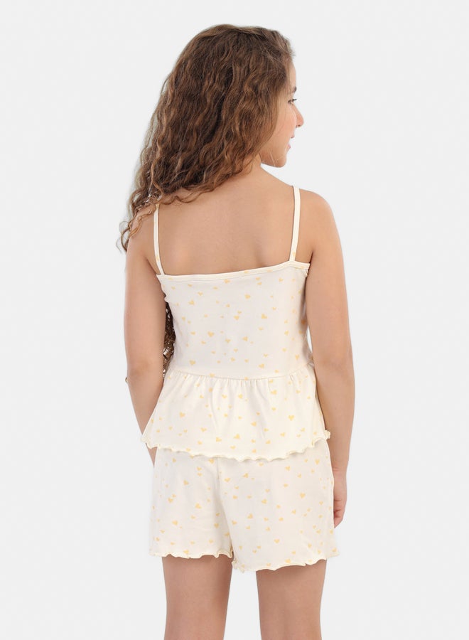 Carina Girly Frilled Edges Pyjama Set - Image 3