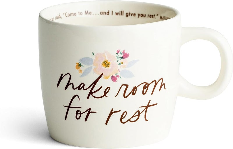 DaySpring  Studio 71  Make Room For Rest  Inspirational Ceramic Mug 16 oz White J4675 - Image 1