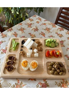 Sammwood Natural Wooden Cheese Presentation Plate, Breakfast Plate, Breakfast Tray  - Image 2