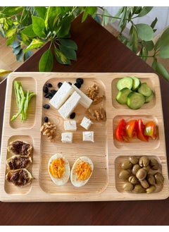 Sammwood Natural Wooden Cheese Presentation Plate, Breakfast Plate, Breakfast Tray  - Image 5