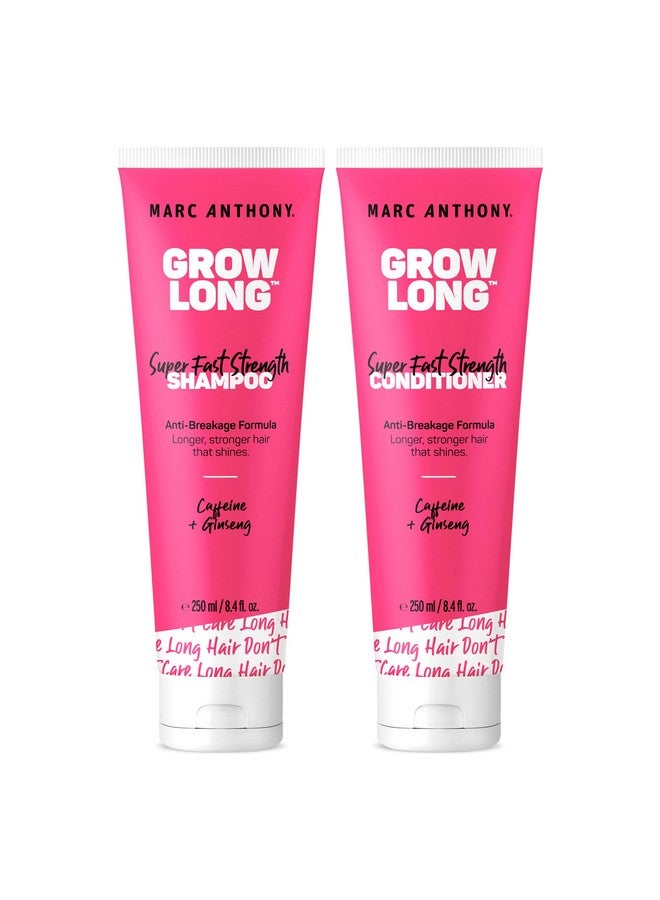 مارك أنتوني مجموعة شامبو وبلسم مارك أنتوني، بيوتين لإطالة الشعر - بلسم عميق مضاد للتجعد للأطراف المتقصفة والتكسر - فيتامين هـ، كافيين، وجينسنغ للشعر المجعد والجاف والتالف - Image 1