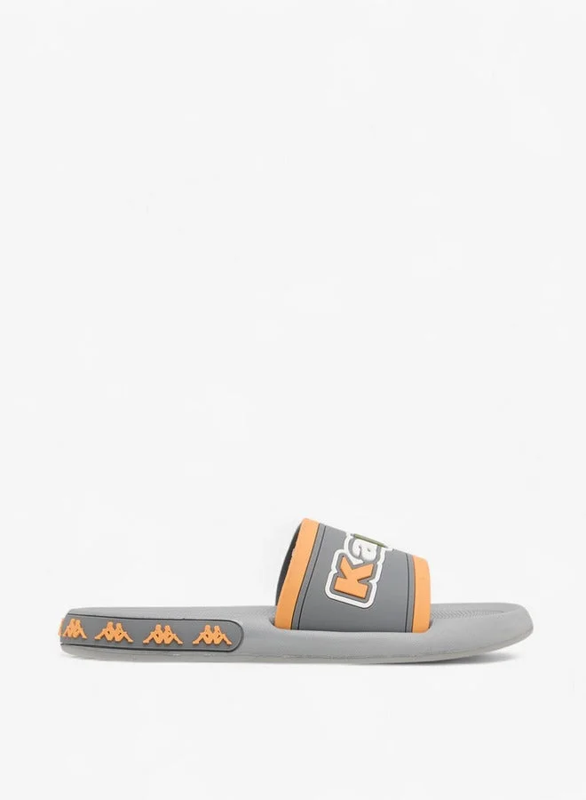 Kappa Boys' Logo Detail Slip-On Slides