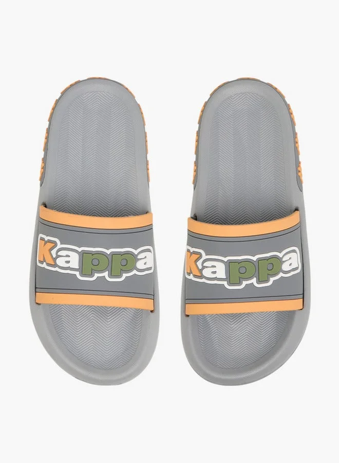 Kappa Boys' Logo Detail Slip-On Slides
