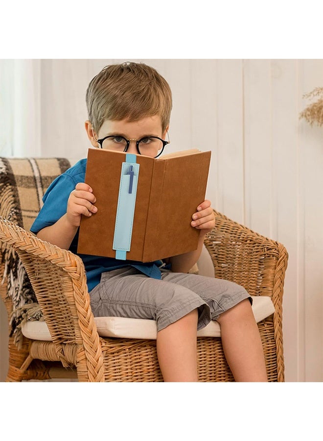 MXN 6 Pcs Adjustable PU Leather Pen Holders, Elastic Notebook Adjustable Colorful Straps Leather Pen Sleeve Pouch for Journal Planner Pencil Holder for Book Binder School Office Supplies Pen Holder for Planner - Image 5