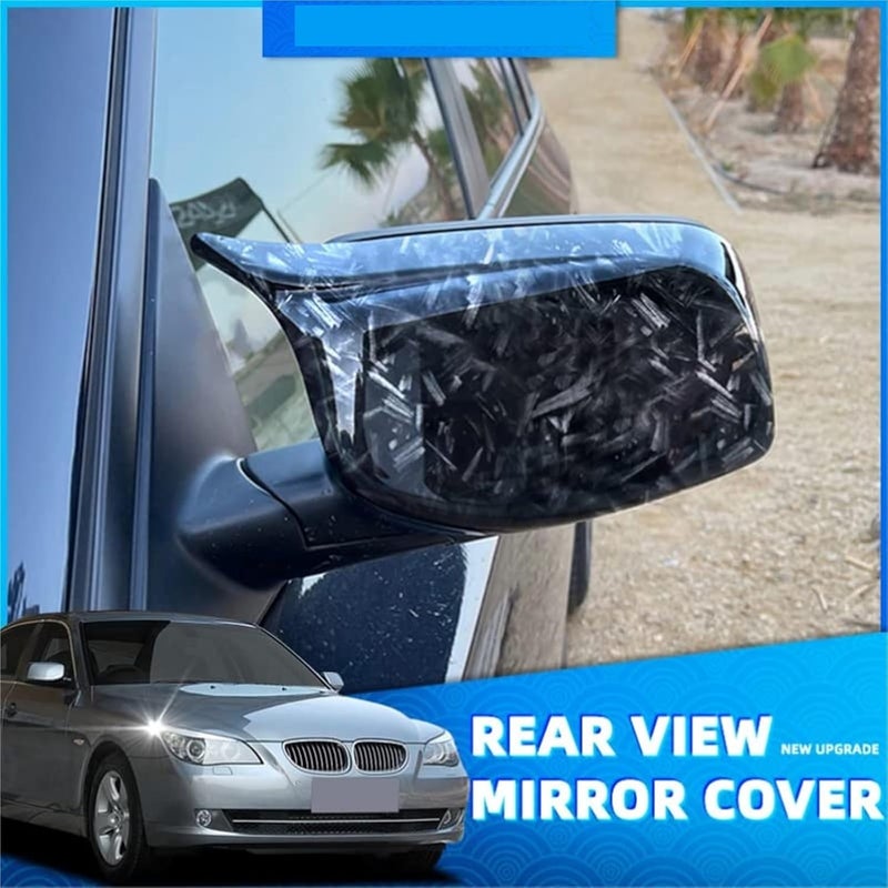 Wivplex Carbon Fiber Side Mirror Cover Caps for BMW 5 Series - Image 2