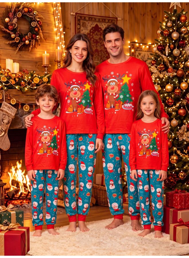 Family Matching Long Sleeve Pajama Set Loungewear – Christmas - Image 1