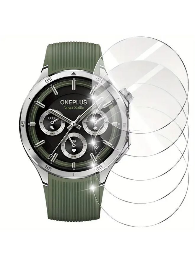 5 PCs Tempered Glass Screen Protector For Oneplus Watch 2R Waterproof Protection Film - Image 1