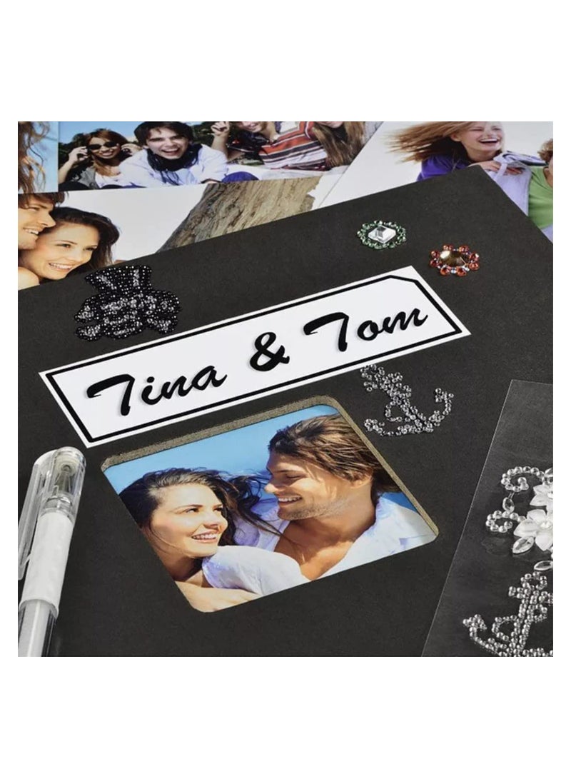 Photo Albums for Family Friends Travel or Holiday Destinations with Memo Writing Area and Decorative Text - Image 5