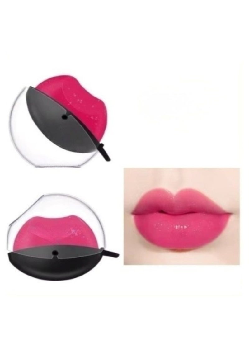 Huitich Glitter Glam Matte Lazy Lipstick Beauty With Waterproof Quick Gloss Dark Pink - Image 2