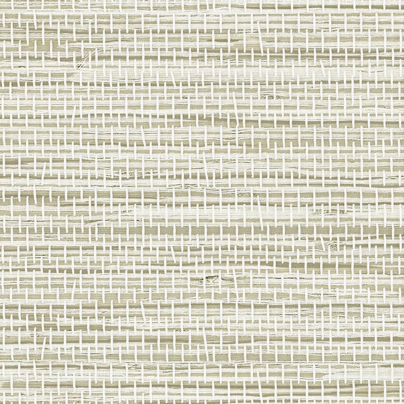 JiffDiff Grasscloth Wallpaper Peel and Stick Cream Grassweave Peel & Stick Wallpaper Textured Wallpaper Contact Paper 17.3"x118" - Image 1