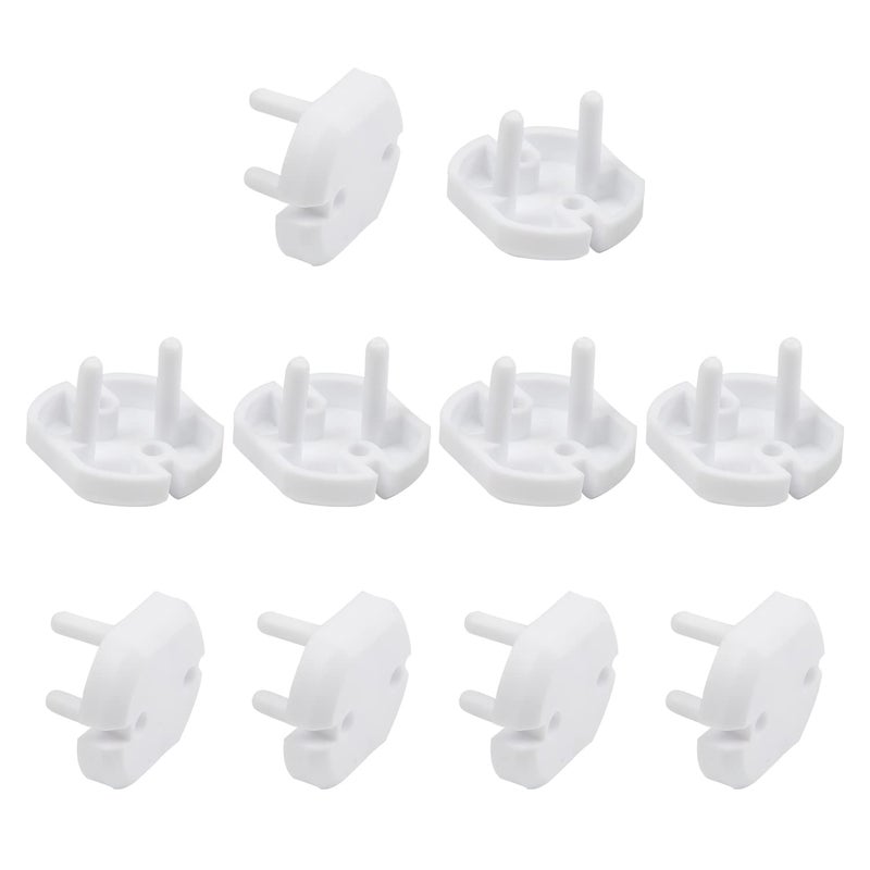 Heyiarbeit 30pcs Outlet Covers Child Proof Plug Cover Electrical Protector Safety Caps for Home Office Electrical Outlets Child Safety Socket Cover 2 Holes White - Image 1
