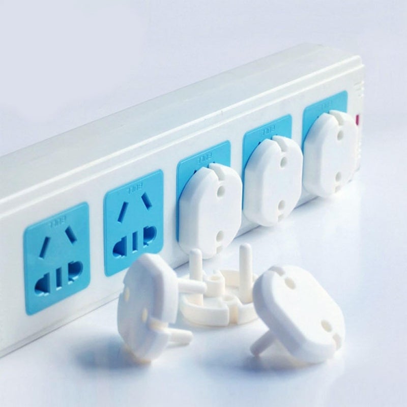 Heyiarbeit 30pcs Outlet Covers Child Proof Plug Cover Electrical Protector Safety Caps for Home Office Electrical Outlets Child Safety Socket Cover 2 Holes White - Image 5