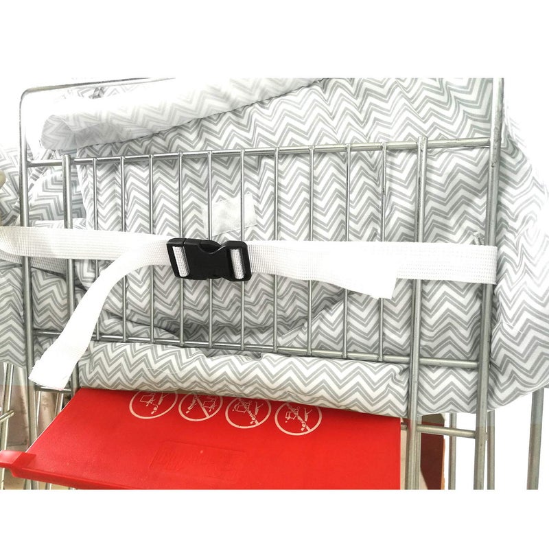 Kepler Brands Premium Shopping Cart Cover & High Chair Cover, Easy Install, Harness System, Soft Comfort Cushioning, Universal Size (Chevron) - Image 4