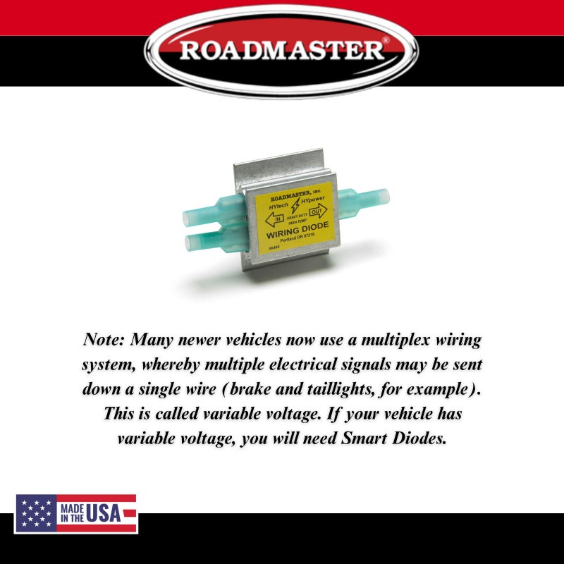 Roadmaster 794 Pack of 4 Hy-Power Diodes Compatible with RVs & Flat Towed Vehicles | Prevents Electrical Backfeed | Protects Vehicle Wiring Systems During Flat Towing | Ensures Reliable Lighting - Image 5
