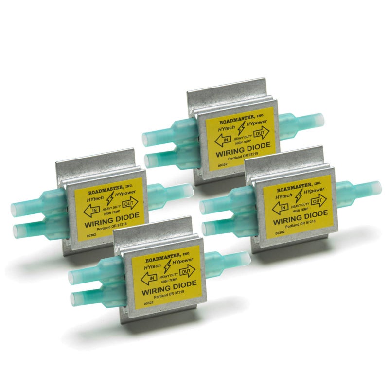 Roadmaster 794 Pack of 4 Hy-Power Diodes Compatible with RVs & Flat Towed Vehicles | Prevents Electrical Backfeed | Protects Vehicle Wiring Systems During Flat Towing | Ensures Reliable Lighting - Image 1