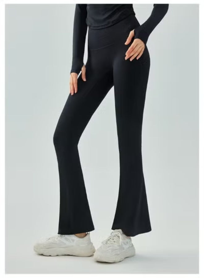 Alo Yoga High-Waisted Flare Leggings Yoga Pants Push Up Wide Leg Trousers - Image 2
