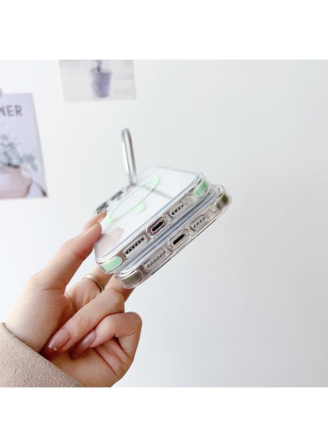 S-TOP Case For iPhone 12/12 Pro J2 High Transparent MagSafe Magnetic Frame Holder Phone Case - Image 5