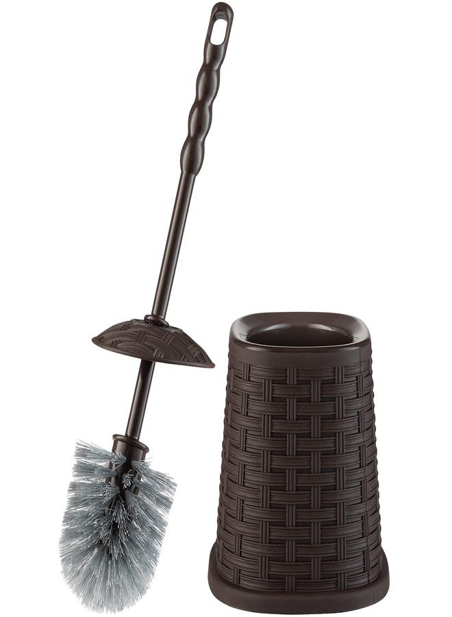 Superio Wicker Free Standing Toilet Brush and Holder Color: Brown - Image 1