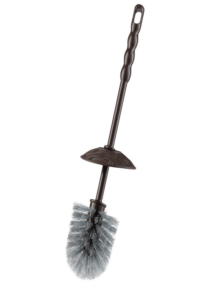 Superio Wicker Free Standing Toilet Brush and Holder Color: Brown - Image 3