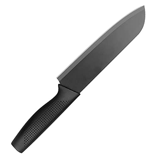 TOMATUS® Carbon Stainless Steel Kitchen Cooking Knife with Ergonomic Handle, Black, Pack of 1 - Image 1