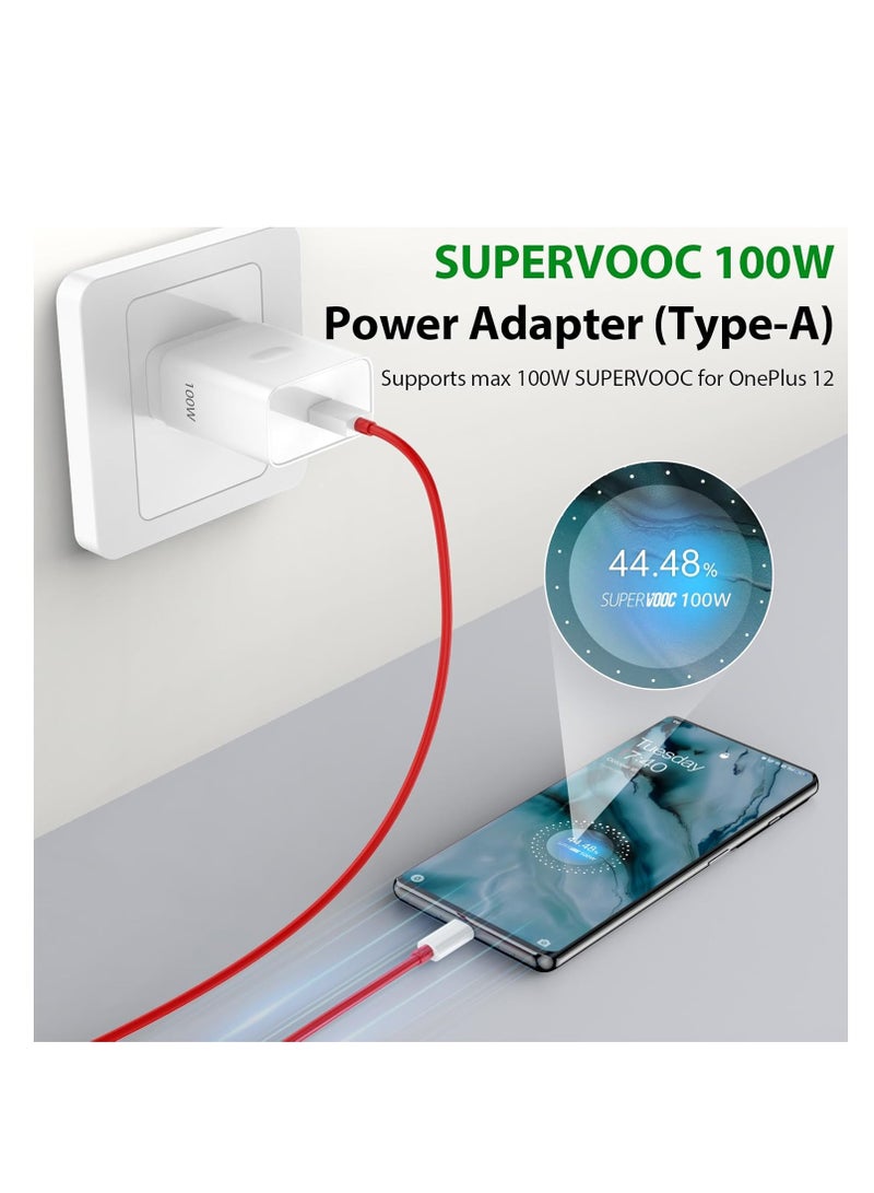 For OPPO SUPERVOOC 100W Power Adapter, Supervooc Charger USB Plug Charger Type-A Wall Charger VOOC Fast Charger w/ 1m USB C Cable for Oppo Find X8 X7 X6 X5 X5 Lite X3 X2 Pro A78 A79 A58 A38 Reno 13 12 F 11F 10 9 8 7 6 5 4  - Image 5
