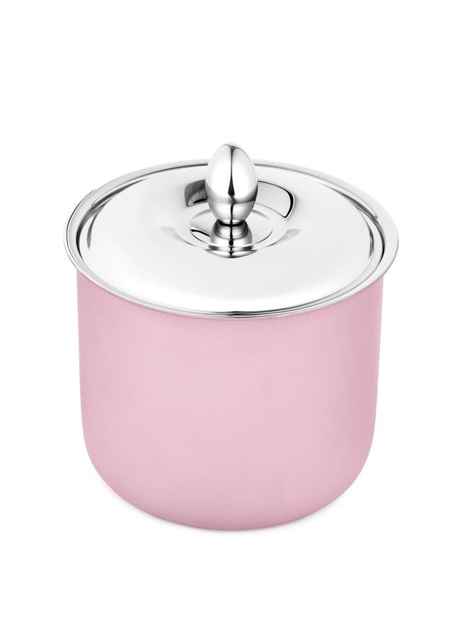FNS Alwin Pink Finish Stainless Steel Casserole | Premium Double Wall Insulated Hot Pot with Self-Locking Press Lid | Elegant Designer Serving Bowl for Kitchen & Dining (2200 ml) - Image 4