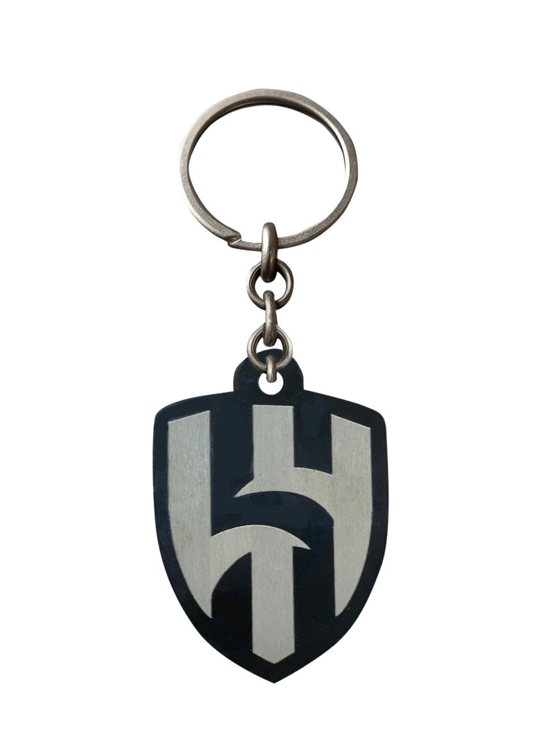 حكاية شمعة الهلال ، ميدالية أكريلك أسود حفر ليزر بشعار ناديك المميز - Image 2