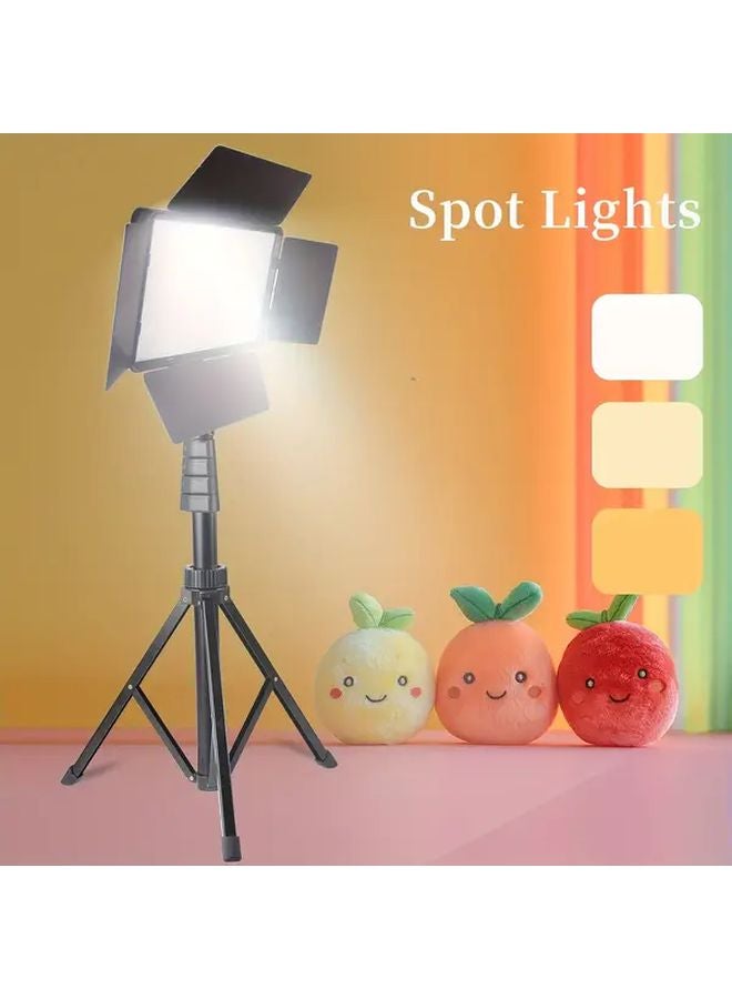 ZOMEI 9 Inch Adjustable Tripod Video Fill Light Black USB Powered LED Panel - Image 2