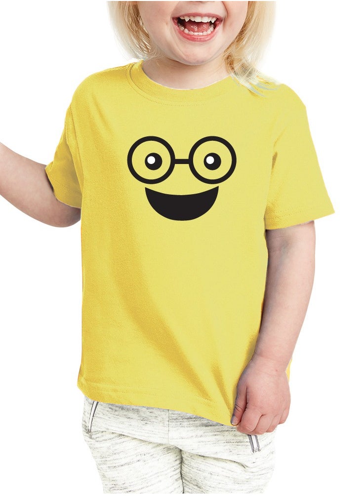 PRINTSHOP4ME - Pack of 5 Kids Yellow Smiley Face T-Shirts - Kids Unisex Round Neck Cotton Short Sleeve Tees - Soft and Comfortable Emoji T-Shirts for Kids - Image 1