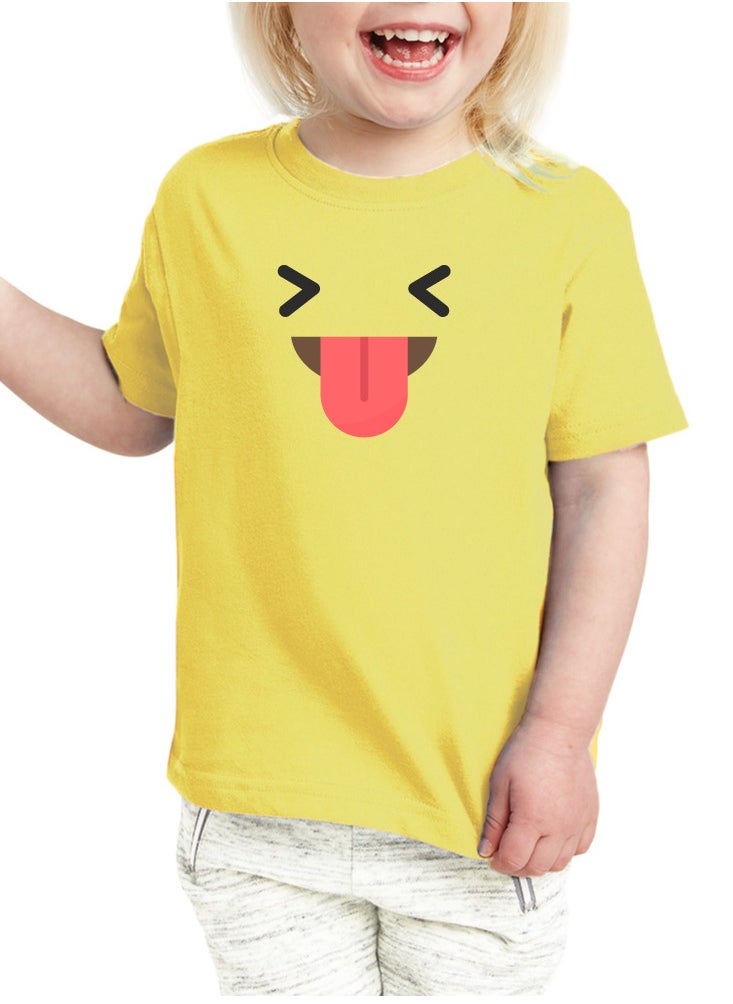 PRINTSHOP4ME - Pack of 5 Kids Yellow Smiley Face T-Shirts - Kids Unisex Round Neck Cotton Short Sleeve Tees - Soft and Comfortable Emoji T-Shirts for Kids - Image 1