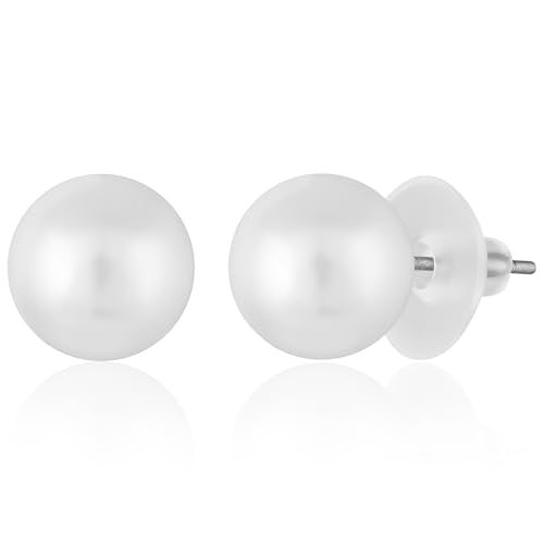 Peora Silver Plated Pearl & Crystal Studded Choker Necklace with Stud Earrings Fashion Jewellery Gift for Women & Girls - Image 5