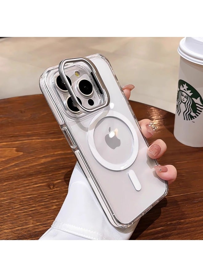 For Apple Mobile Phone Case Transparent Magnetic Anti-drop Protective Cover Multiple Models Available