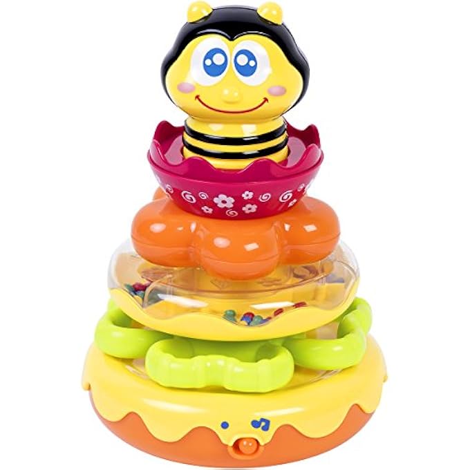 MUSICAL HONEY BEE STACKING RINGS - Image 1