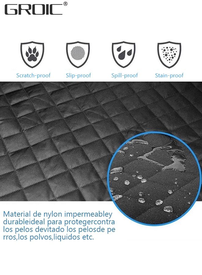 GROIC Dog Trunk Cargo Liner Waterproof Pet Car SUV Seat Cover with Sides,Oxford Back Bumper Flap Protector,Large Size Universal Fit Mat  - Image 4