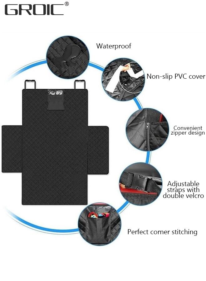 GROIC Dog Trunk Cargo Liner Waterproof Pet Car SUV Seat Cover with Sides,Oxford Back Bumper Flap Protector,Large Size Universal Fit Mat  - Image 3