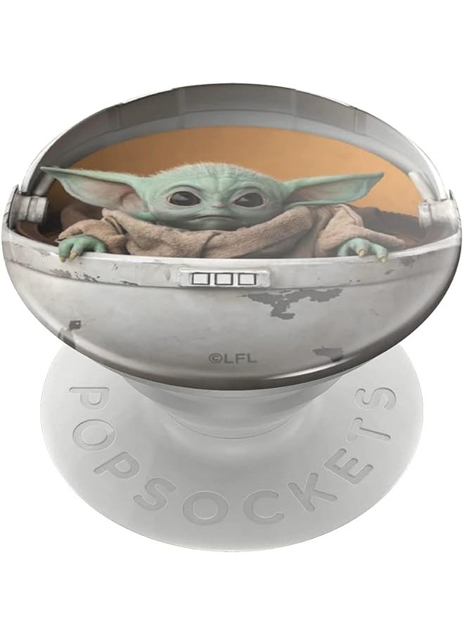 بوب سوكيتس حامل Popgrip المتوسع مع مقبض علوي قابل للتبديل للهواتف والأجهزة اللوحية The Child Pod Baby Yoda  - Image 1