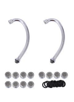 LAWAZIM 2-Piece Spout Kitchen Faucet - Carved with 12-Piece Plastic Aerator Set, Iron Faucet, Leak-Proof, Anti-Rust, Universal Fit Easy Install Splash-Free Water-Saving for Kitchen Bathroom Washbasin  - Image 1