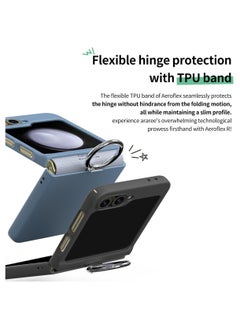 araree araree Aero Flex R Samsung Galaxy Z Flip 6 Case with Hinge Protection & Ring Protective Slim Cover Protective Body (PC) with Hinge Protector TPU Compatible with Galaxy Z Flip 6 5G - Peach Coral  - Image 5