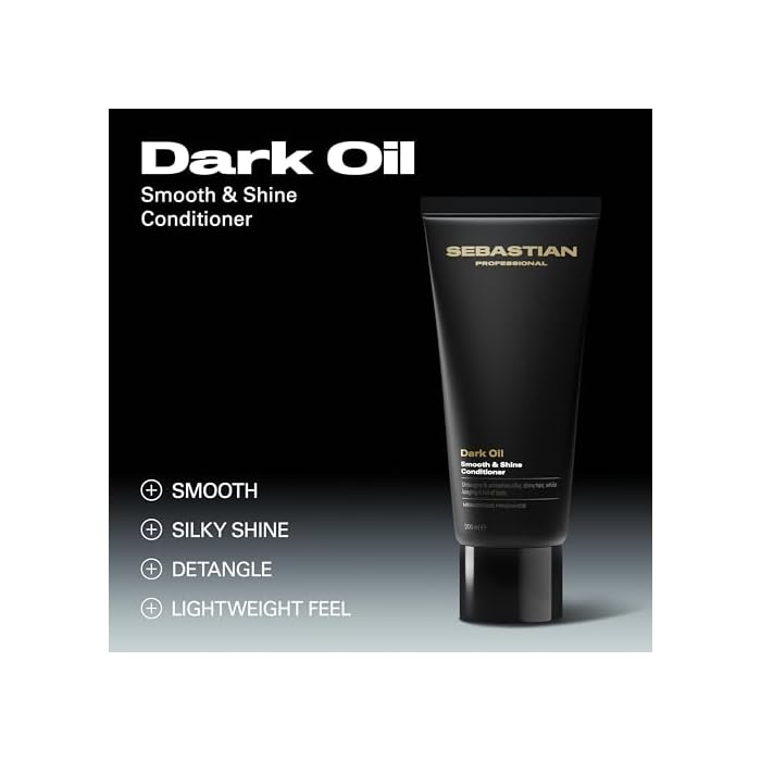 Sebastian Professional Dark Oil Smooth and Shine Conditioner | Infused with Jojoba & Argan Oil | 6.7 fl oz - Image 3